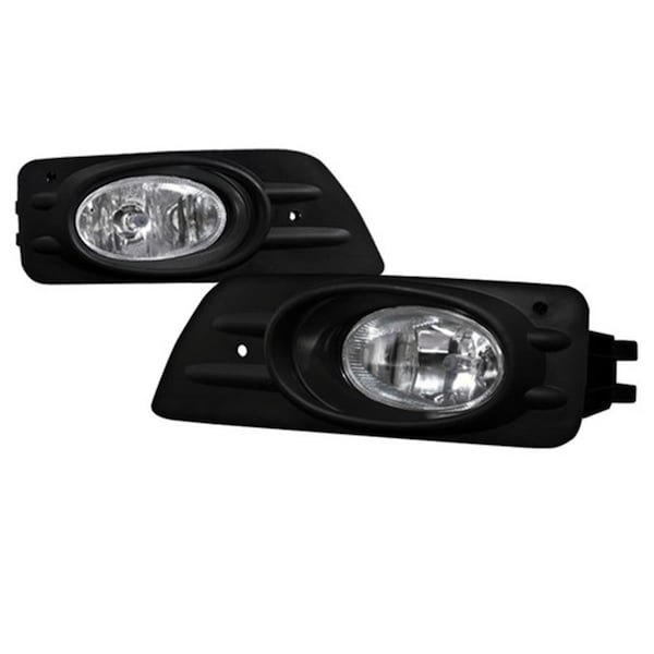 Overtime 4 Door Fog Lights for 06 to Up Honda Acccor, Clear - 10 x 10 x 12 in. OV516181 - main